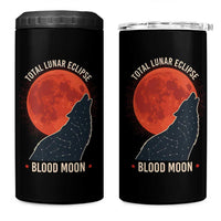 Total Lunar Eclipse March 3 2026 4 in 1 Can Cooler Tumbler Constellation Wolf Souvenir Graphic
