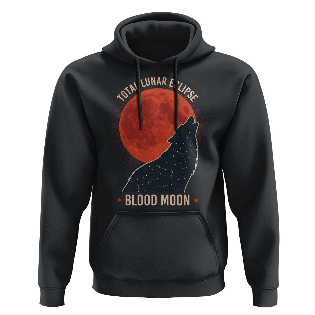 Total Lunar Eclipse March 3 2026 Hoodie Constellation Wolf Souvenir Graphic