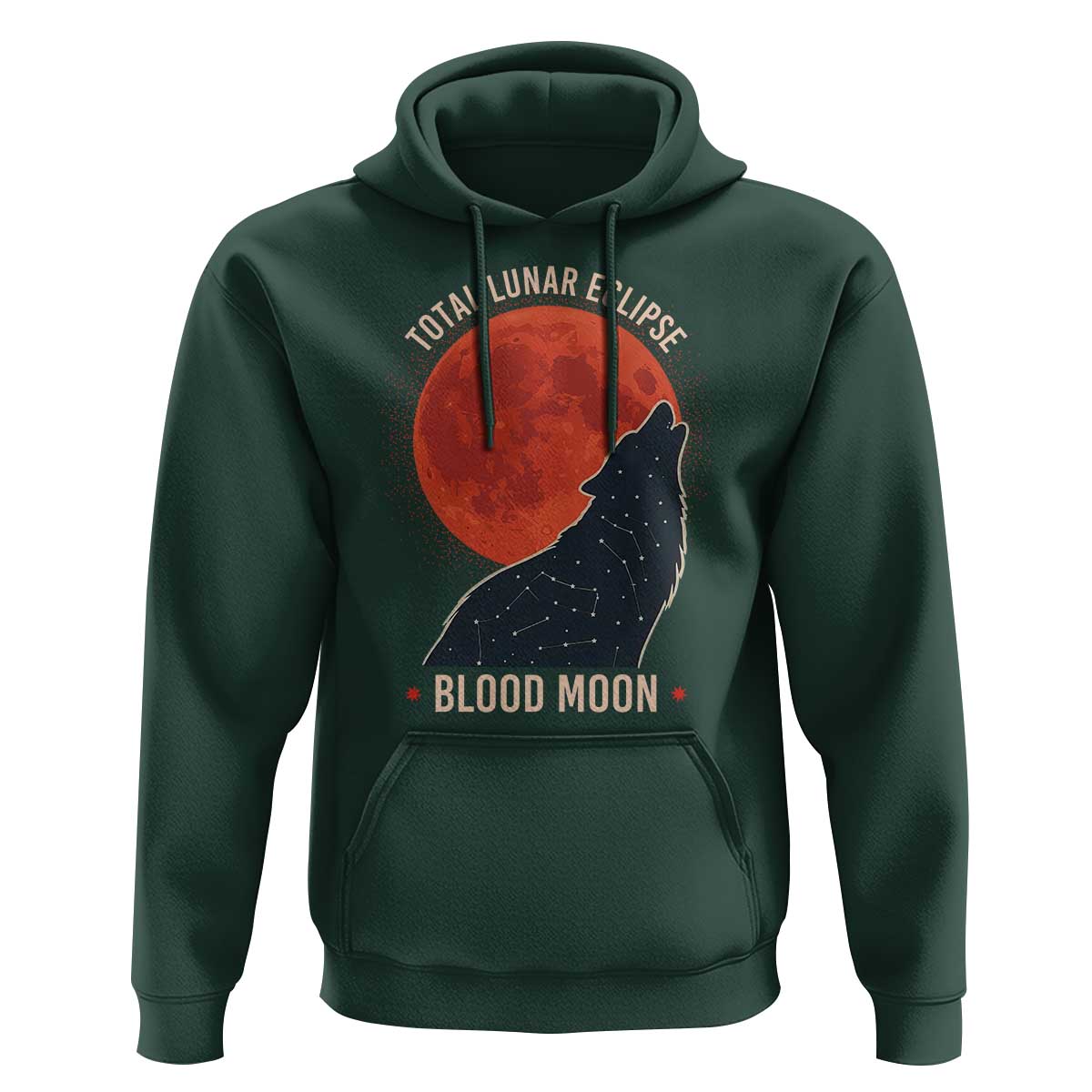 Total Lunar Eclipse March 3 2026 Hoodie Constellation Wolf Souvenir Graphic