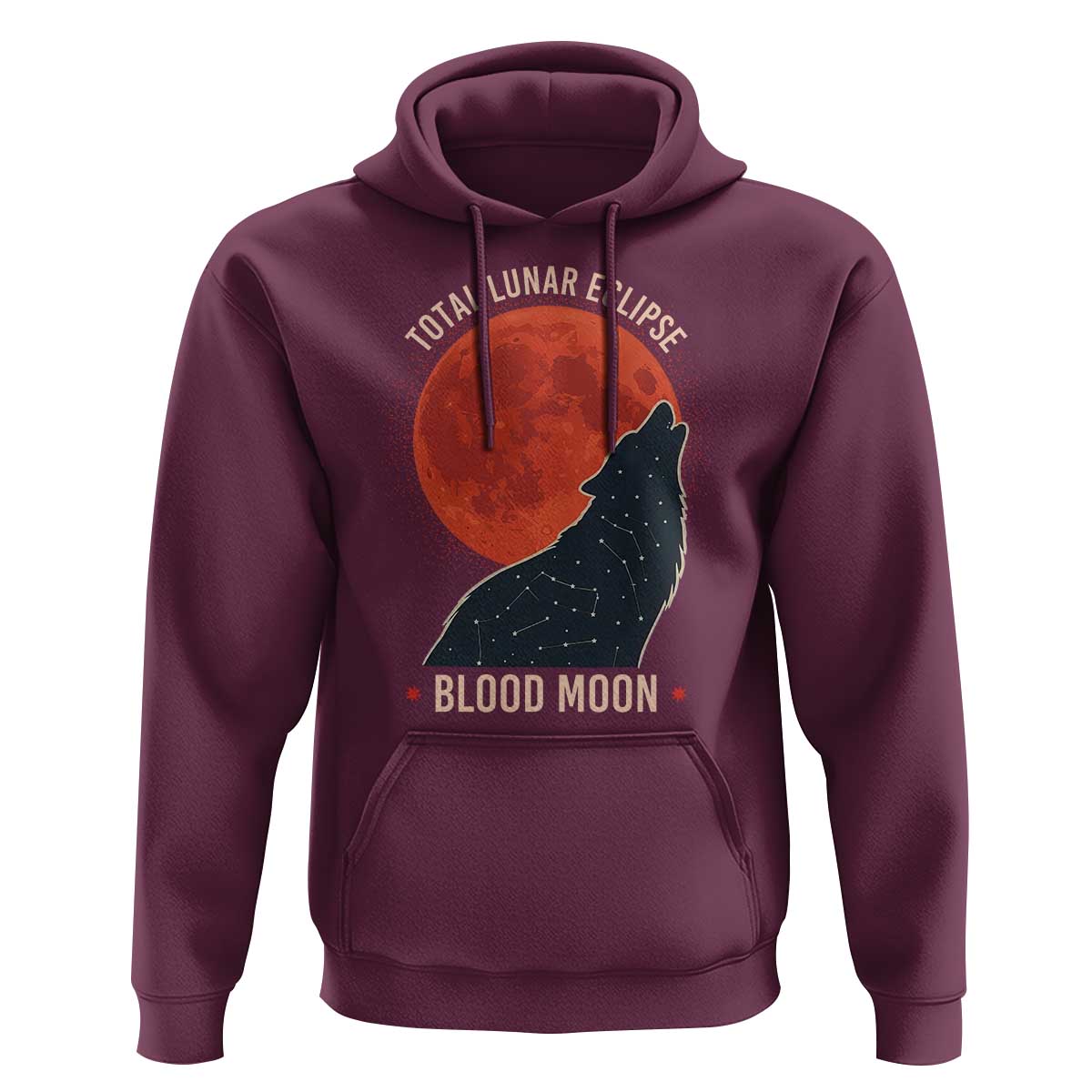 Total Lunar Eclipse March 3 2026 Hoodie Constellation Wolf Souvenir Graphic