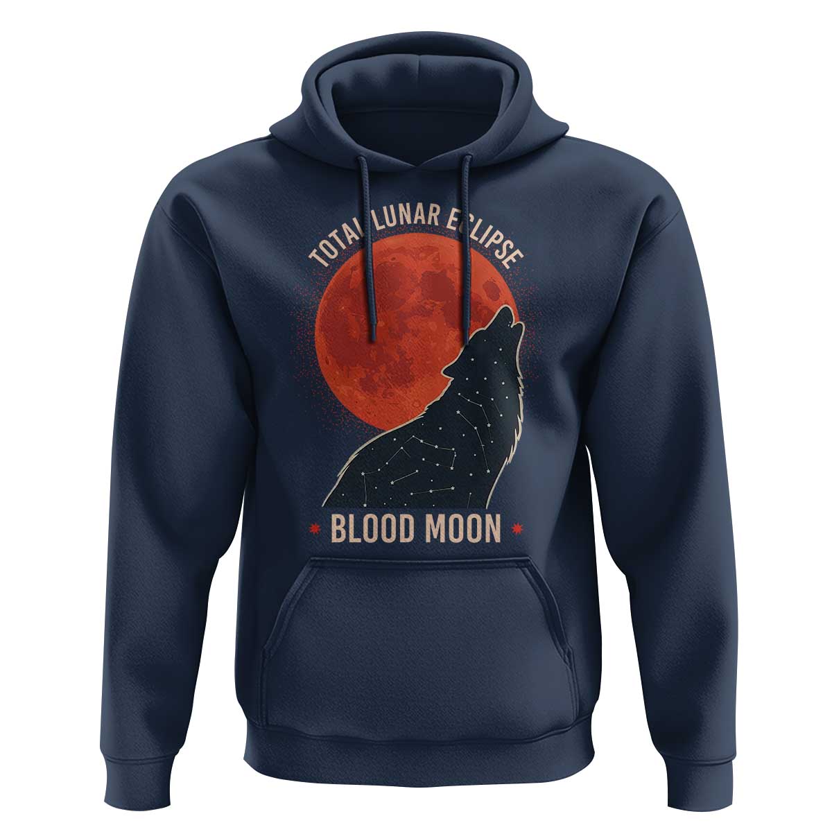 Total Lunar Eclipse March 3 2026 Hoodie Constellation Wolf Souvenir Graphic