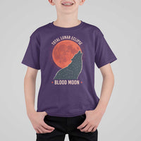 Total Lunar Eclipse March 3 2026 T Shirt For Kid Constellation Wolf Souvenir Graphic