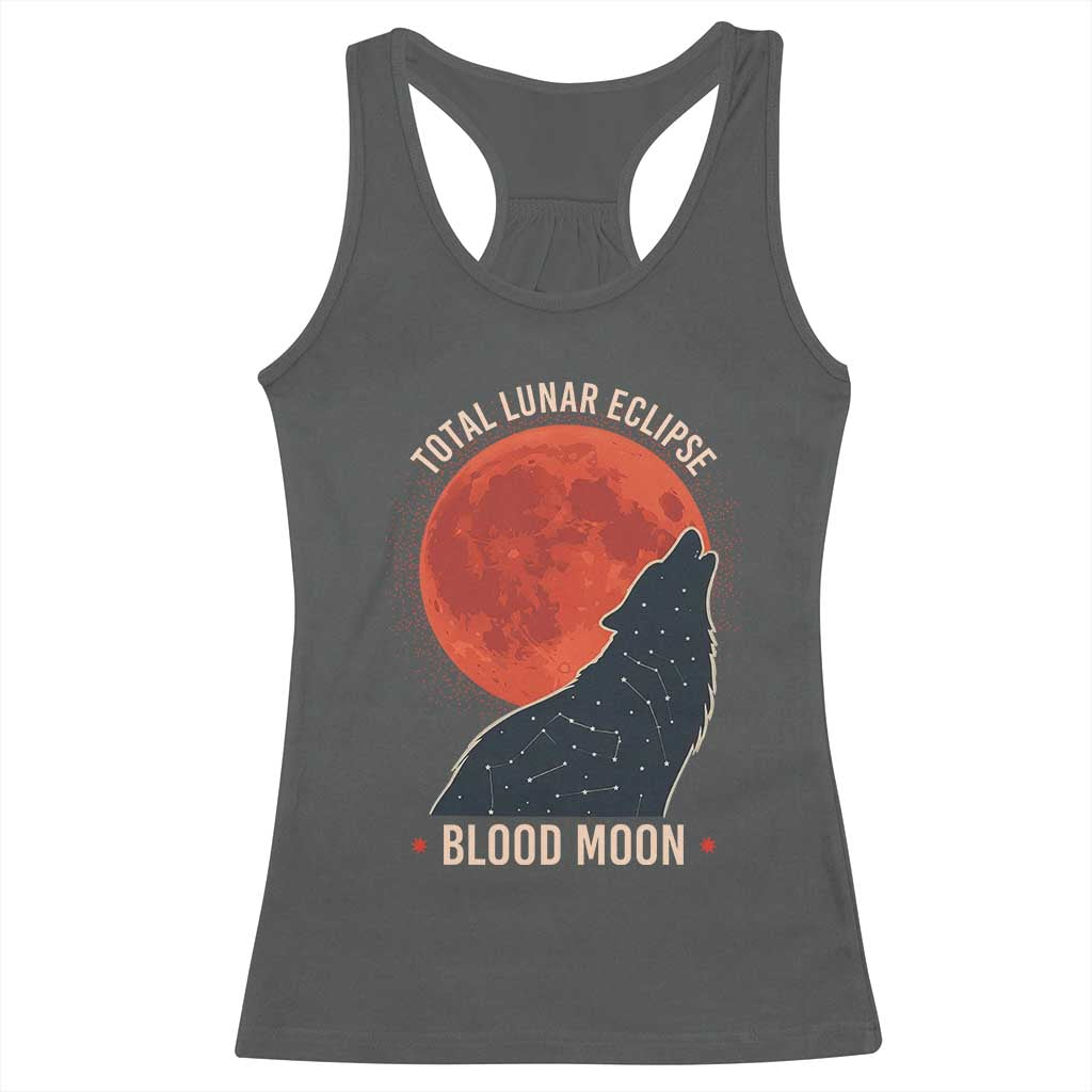 Total Lunar Eclipse March 3 2026 Racerback Tank Top Constellation Wolf Souvenir Graphic