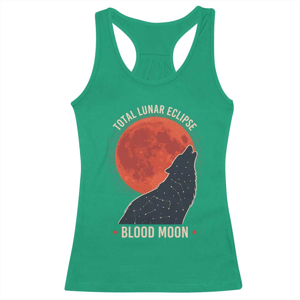 Total Lunar Eclipse March 3 2026 Racerback Tank Top Constellation Wolf Souvenir Graphic