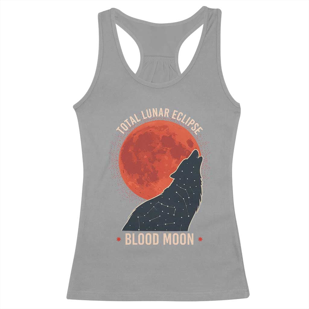 Total Lunar Eclipse March 3 2026 Racerback Tank Top Constellation Wolf Souvenir Graphic