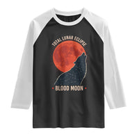 Total Lunar Eclipse March 3 2026 Raglan Shirt Constellation Wolf Souvenir Graphic