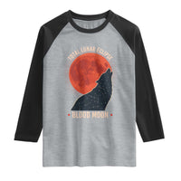 Total Lunar Eclipse March 3 2026 Raglan Shirt Constellation Wolf Souvenir Graphic