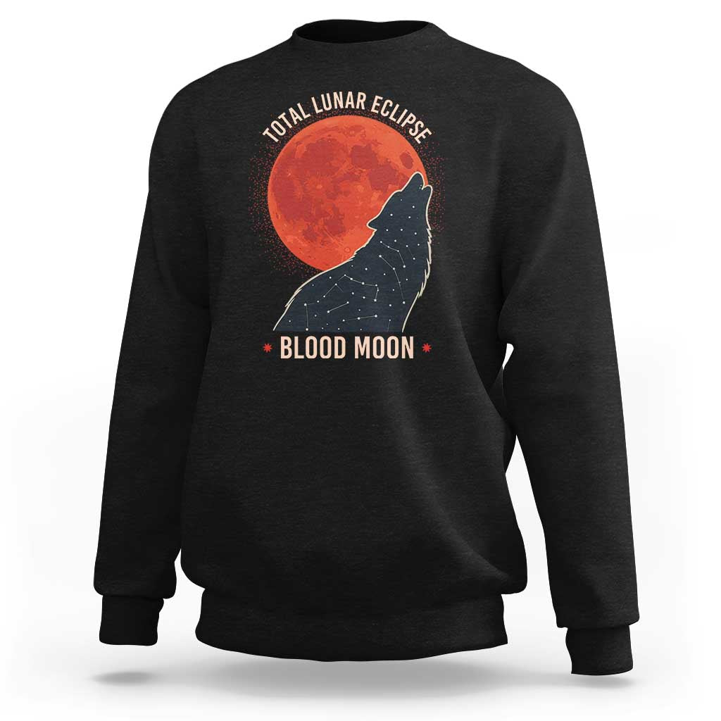 Total Lunar Eclipse March 3 2026 Sweatshirt Constellation Wolf Souvenir Graphic
