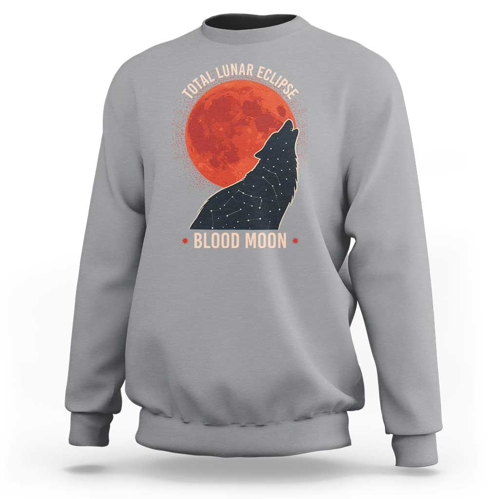 Total Lunar Eclipse March 3 2026 Sweatshirt Constellation Wolf Souvenir Graphic