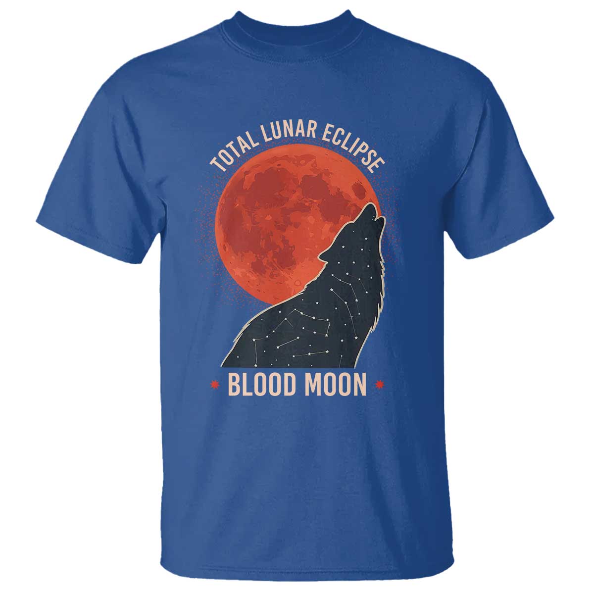 Total Lunar Eclipse March 3 2026 T Shirt Constellation Wolf Souvenir Graphic