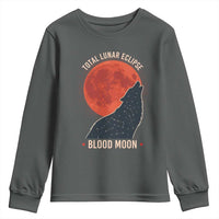 Total Lunar Eclipse March 3 2026 Youth Sweatshirt Constellation Wolf Souvenir Graphic