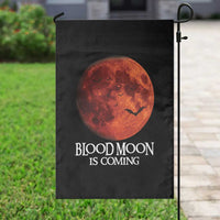 Blood Moon Is Coming Spooky Halloween Garden Flag Flying Bats Gothic Dark Horror Graphic