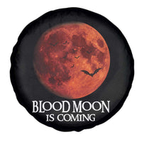 Blood Moon Is Coming Spooky Halloween Spare Tire Cover Flying Bats Gothic Dark Horror Graphic