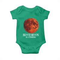 Blood Moon Is Coming Spooky Halloween Baby Onesie Flying Bats Gothic Dark Horror Graphic