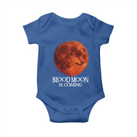 Blood Moon Is Coming Spooky Halloween Baby Onesie Flying Bats Gothic Dark Horror Graphic