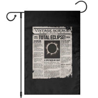Retro Vintage Science Magazine Total Solar Eclipse 2024 Garden Flag Historic Totality Astronomy Geek Memorabilia