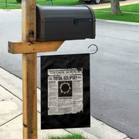 Retro Vintage Science Magazine Total Solar Eclipse 2024 Garden Flag Historic Totality Astronomy Geek Memorabilia