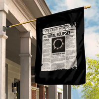 Retro Vintage Science Magazine Total Solar Eclipse 2024 Garden Flag Historic Totality Astronomy Geek Memorabilia