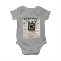 Retro Vintage Science Magazine Total Solar Eclipse 2024 Baby Onesie Historic Totality Astronomy Geek Memorabilia