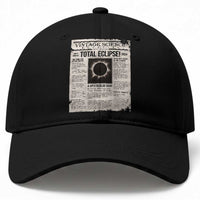 Retro Vintage Science Magazine Total Solar Eclipse 2024 Baseball Cap Historic Totality Astronomy Geek Memorabilia