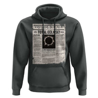 Retro Vintage Science Magazine Total Solar Eclipse 2024 Hoodie Historic Totality Astronomy Geek Memorabilia