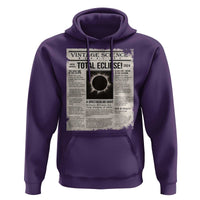 Retro Vintage Science Magazine Total Solar Eclipse 2024 Hoodie Historic Totality Astronomy Geek Memorabilia