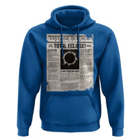 Retro Vintage Science Magazine Total Solar Eclipse 2024 Hoodie Historic Totality Astronomy Geek Memorabilia