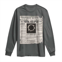 Retro Vintage Science Magazine Total Solar Eclipse 2024 Long Sleeve Shirt Historic Totality Astronomy Geek Memorabilia