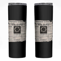 Retro Vintage Science Magazine Total Solar Eclipse 2024 Skinny Tumbler Historic Totality Astronomy Geek Memorabilia