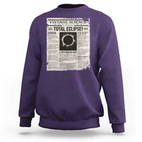 Retro Vintage Science Magazine Total Solar Eclipse 2024 Sweatshirt Historic Totality Astronomy Geek Memorabilia
