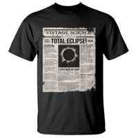 Retro Vintage Science Magazine Total Solar Eclipse 2024 T Shirt Historic Totality Astronomy Geek Memorabilia