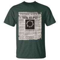 Retro Vintage Science Magazine Total Solar Eclipse 2024 T Shirt Historic Totality Astronomy Geek Memorabilia