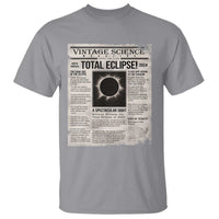 Retro Vintage Science Magazine Total Solar Eclipse 2024 T Shirt Historic Totality Astronomy Geek Memorabilia