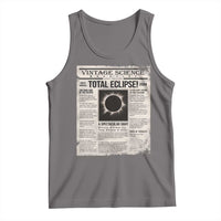 Retro Vintage Science Magazine Total Solar Eclipse 2024 Tank Top Historic Totality Astronomy Geek Memorabilia