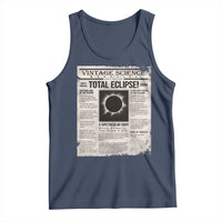 Retro Vintage Science Magazine Total Solar Eclipse 2024 Tank Top Historic Totality Astronomy Geek Memorabilia