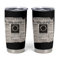 Retro Vintage Science Magazine Total Solar Eclipse 2024 Tumbler Cup Historic Totality Astronomy Geek Memorabilia
