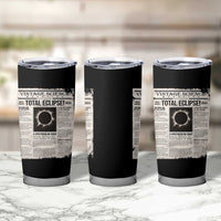 Retro Vintage Science Magazine Total Solar Eclipse 2024 Tumbler Cup Historic Totality Astronomy Geek Memorabilia
