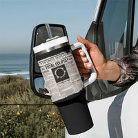 Retro Vintage Science Magazine Total Solar Eclipse 2024 Tumbler With Handle Historic Totality Astronomy Geek Memorabilia