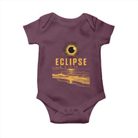 Total Solar Eclipse August 12 2026 Celestial Totality Baby Onesie Ocean Beach View Astronomy Souvenir