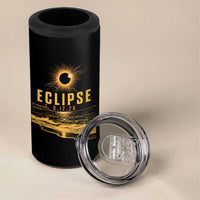 Total Solar Eclipse August 12 2026 Celestial Totality 4 in 1 Can Cooler Tumbler Ocean Beach View Astronomy Souvenir