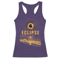 Total Solar Eclipse August 12 2026 Celestial Totality Racerback Tank Top Ocean Beach View Astronomy Souvenir