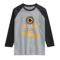 Total Solar Eclipse August 12 2026 Celestial Totality Raglan Shirt Ocean Beach View Astronomy Souvenir