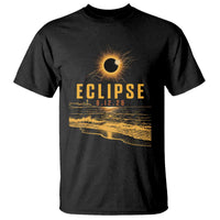 Total Solar Eclipse August 12 2026 Celestial Totality T Shirt Ocean Beach View Astronomy Souvenir