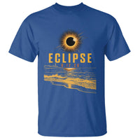 Total Solar Eclipse August 12 2026 Celestial Totality T Shirt Ocean Beach View Astronomy Souvenir