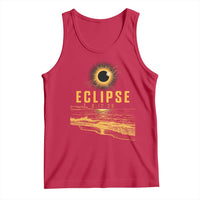 Total Solar Eclipse August 12 2026 Celestial Totality Tank Top Ocean Beach View Astronomy Souvenir