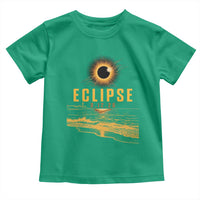 Total Solar Eclipse August 12 2026 Celestial Totality Toddler T Shirt Ocean Beach View Astronomy Souvenir