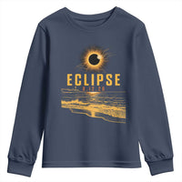 Total Solar Eclipse August 12 2026 Celestial Totality Youth Sweatshirt Ocean Beach View Astronomy Souvenir