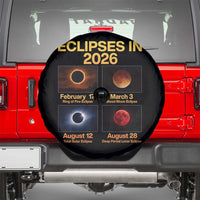Eclipses in 2026 Celestial Calendar Infographic Spare Tire Cover Space Nerd Astronomy Gift Astrology Lover