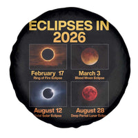 Eclipses in 2026 Celestial Calendar Infographic Spare Tire Cover Space Nerd Astronomy Gift Astrology Lover