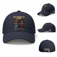 Eclipses in 2026 Celestial Calendar Infographic Baseball Cap Space Nerd Astronomy Gift Astrology Lover